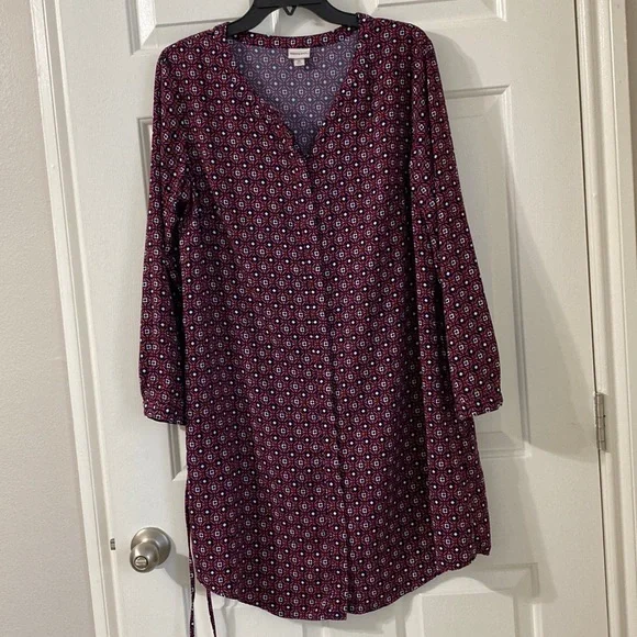 Merona Dresses Merona Target Brand Size Xl Long Sleeve Geo